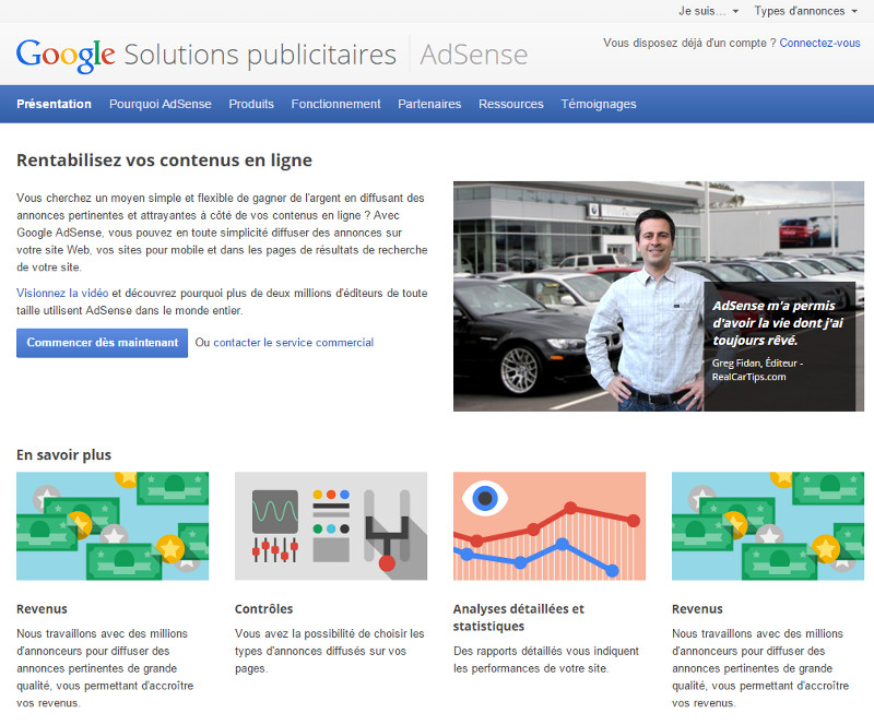AdSense – Google Solutions publicitaires